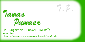 tamas pummer business card